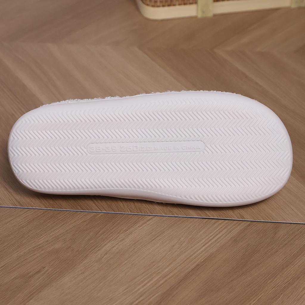 New Winter Cotton Slippers Lamb Wool Neutral Slippers Home Moon Clock Warm Indoor Comfort