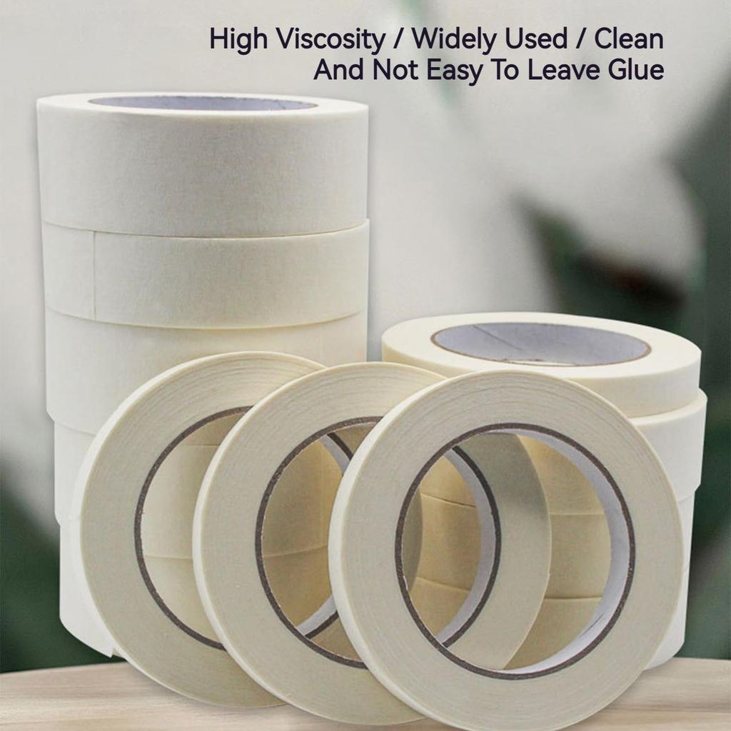 White Purpose Painters Tape Perfect for Painting Home Office School Art Crafts Glass Easy Removal Masking Paper Tape 50mPinstriping Tape 3