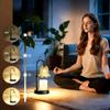 Natural Wooden Aromatherapy Lamp - 3-in-1 Dimmable Wax Melter, Essential Oil Diffuser & Night Light for Bedroom