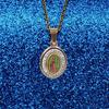 Graceful Stainless Steel Necklace Women Religious Statement Necklace Comfortable Chain Necklace for Religious Activity