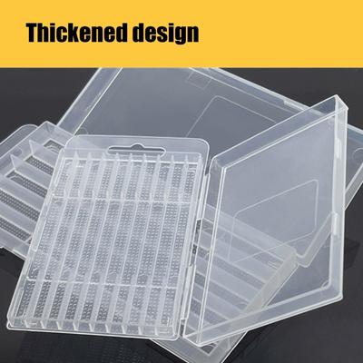 Cassetta degli attrezzi per punte da trapano e maschi con chiusura sicura e gancio per appenderla Custodia trasparente in plastica per attrezzi