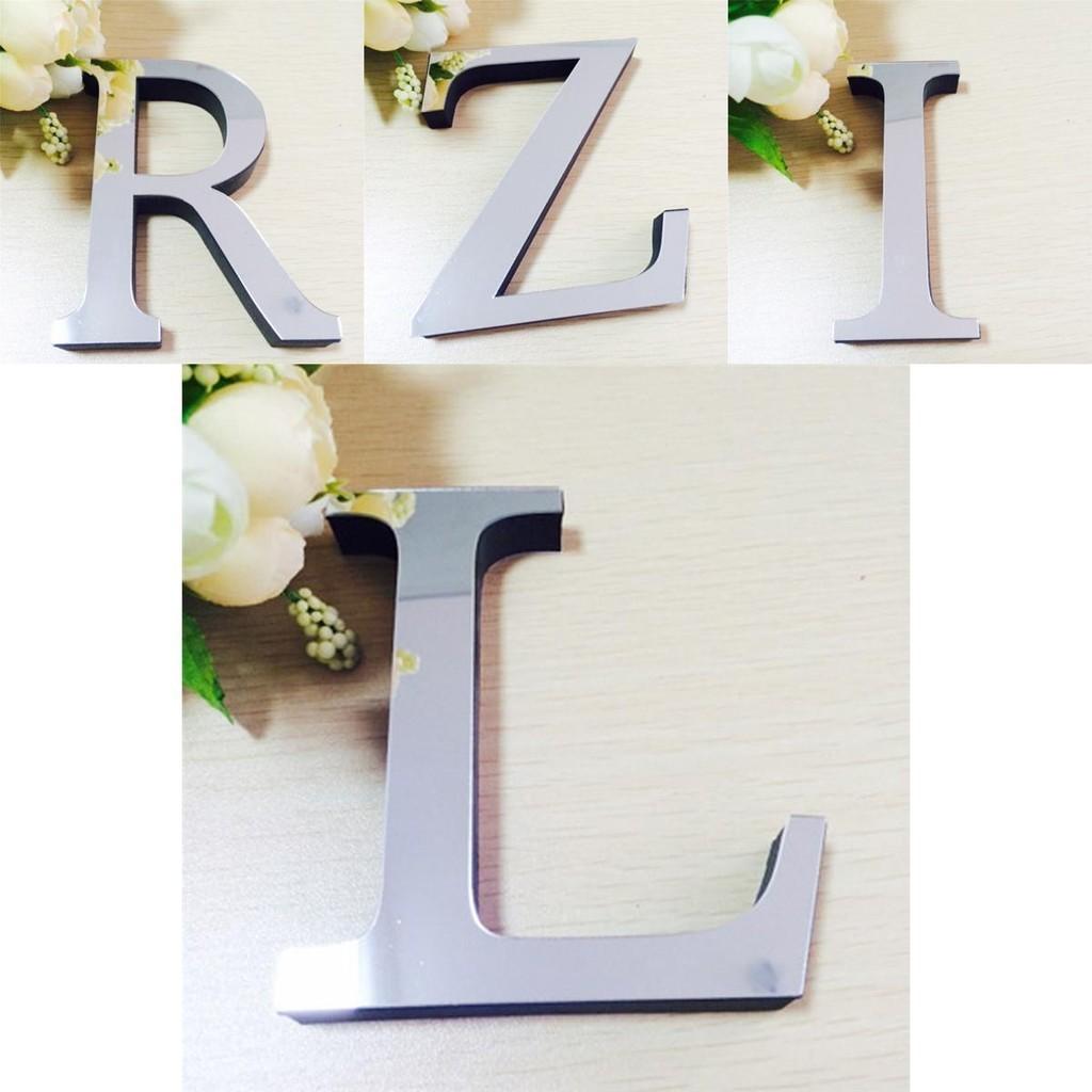 Decorative 4 Letters Love Home Furniture Mirror Tiles Wall Sticker For Modern Spaces