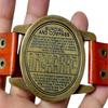 Steampunk mässingsarmbandsur med solur, Samlarobjekt nautiskt kompass, Julklapp för män
