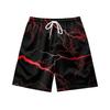 Europäische Und Amerikanische Dunkle Natürliche Blitz Element Herren Freizeitshorts Strandhose
