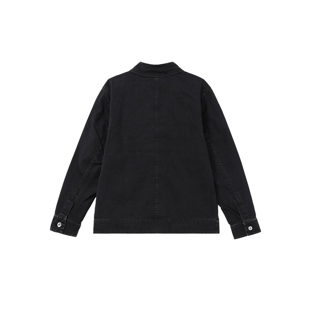 Jordan Essentials Solid Polo Casual Button Jacket Men Jacket Black FN4528-010