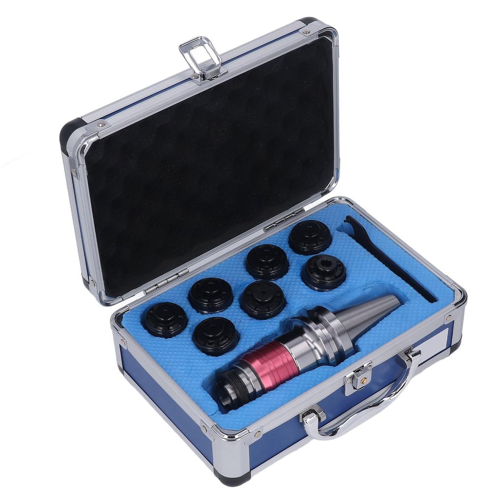 Spannzangenfutter-Set Werkzeughalter Werkstückspannung mit 7 Stück Spannzangen CNC Spannfutter-Satz BT40 GT12