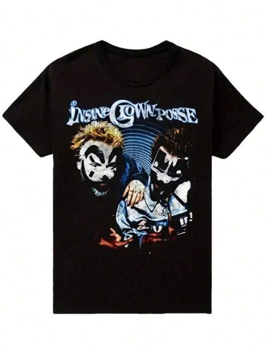 

ICP Vintage 1980s HipHop Graphic Tee Retro Heavy Metal Clown Faces TShirt Official Band Merchandise 4XL