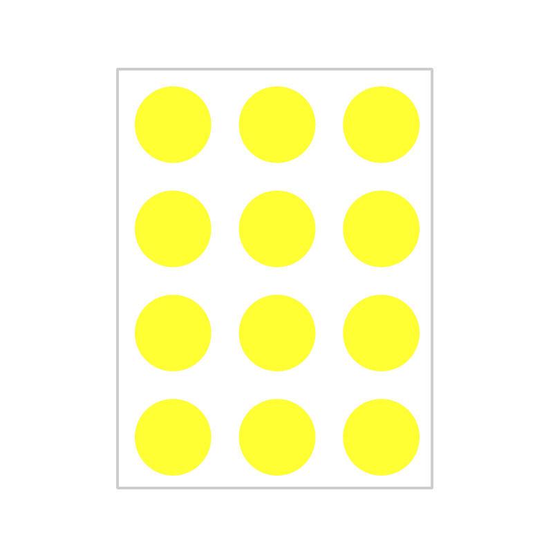 10 Colors Mixed Polka Dot Round Label Stickers: Small & Large, Red, Yellow, Blue, Green, Pink, White, Black, Orange