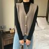 Korean Retro Cable Knit Vest Women V Neck Sweet Pastel Sleeveless Sweater Waistcoat Wholesale