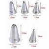 5Pcs Leaves Nozzles Stainless Steel Icing Piping Nozzles Tips Pastry Cake Decor