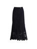 Black Lace Floral Mermaid Midi Skirt - 2026 Spring High-Waist, Slimming, Hip-Hugging Design