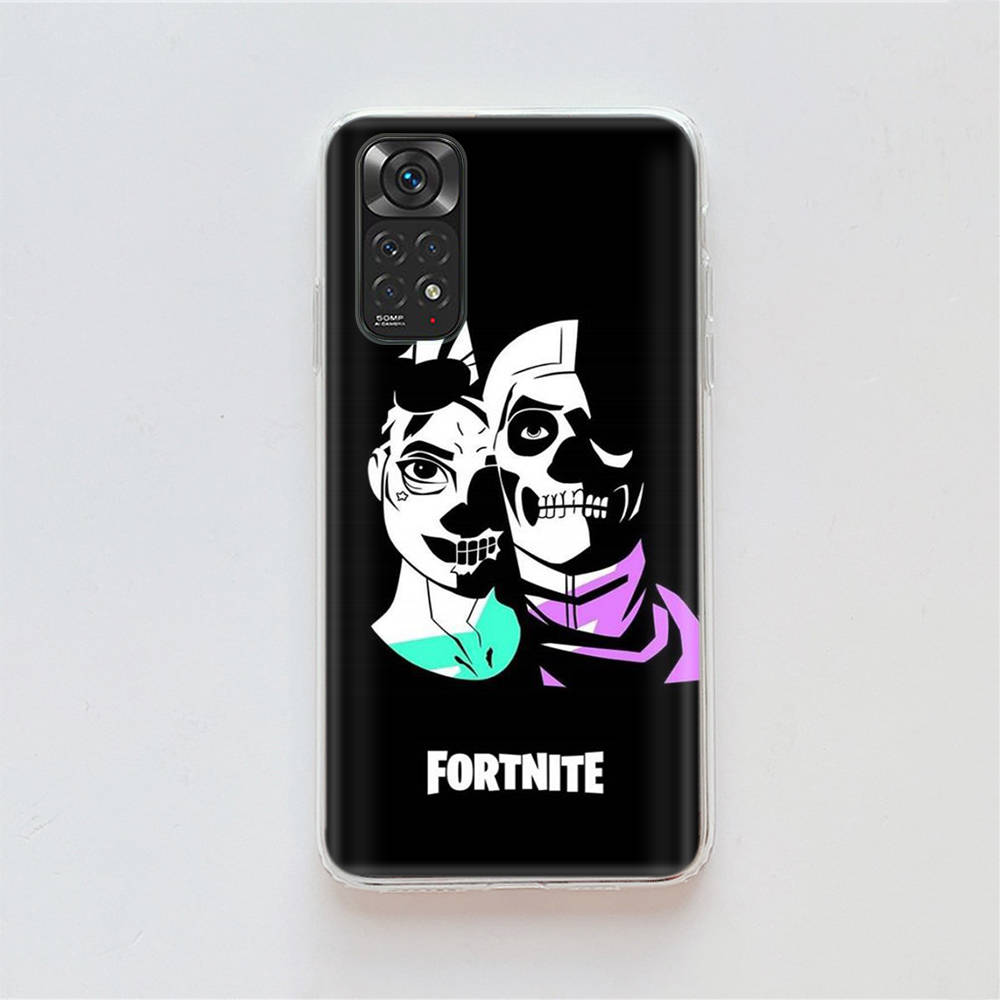 Husă Fortnite RT90 amuzantă pentru Samsung A04 A14 A23 A34 A54 M23 M33 M52 M53 Realme 10 9 C30S C35 C55 VIVO Y02S Y21 Y33S Y51 X80 Pro Husă transparentă
