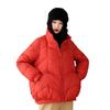 Retro stand-up collar short down jacket women's 2024 winter new fashion buckle warm small white duck down jacket
