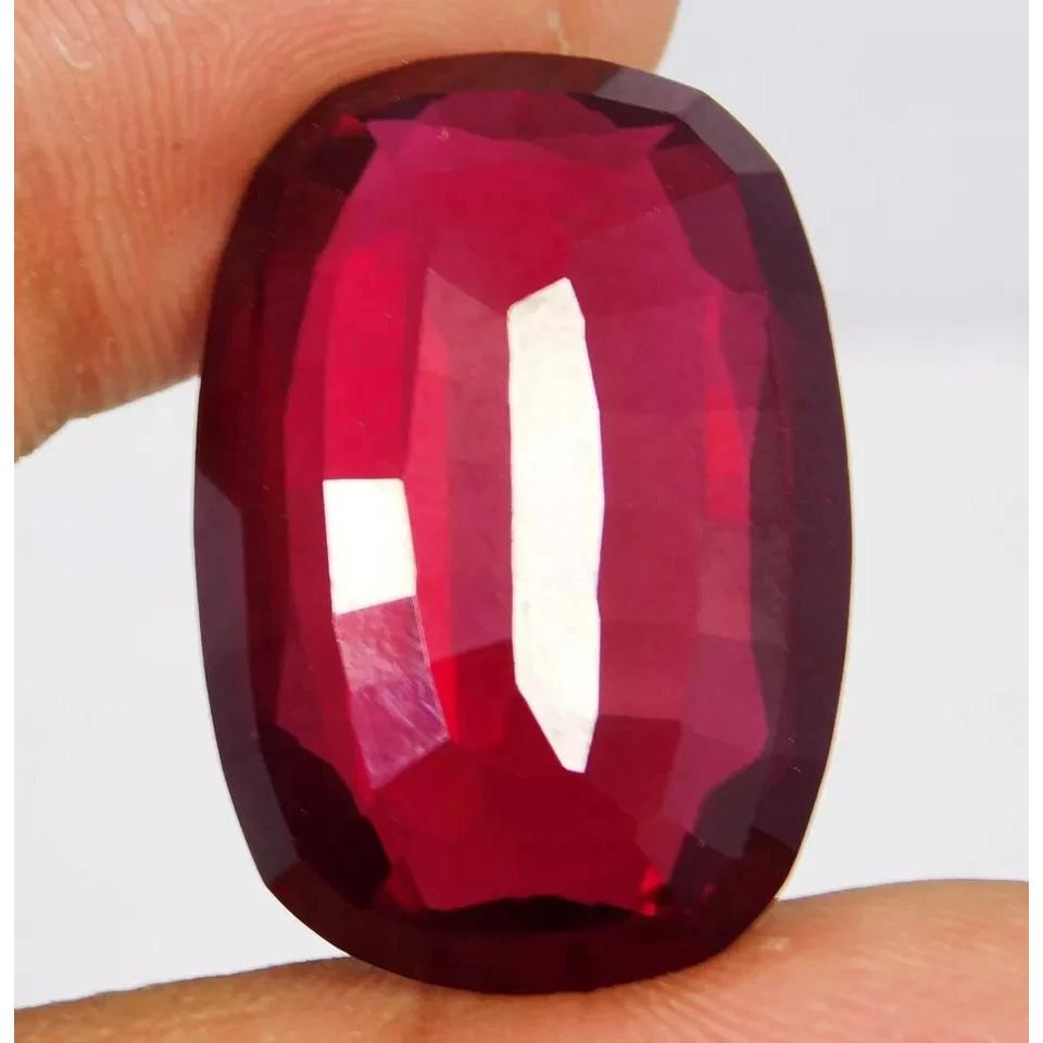 86-88 Ct Natural Burma Blood Red Ruby Stunning Certified Loose Gemstone