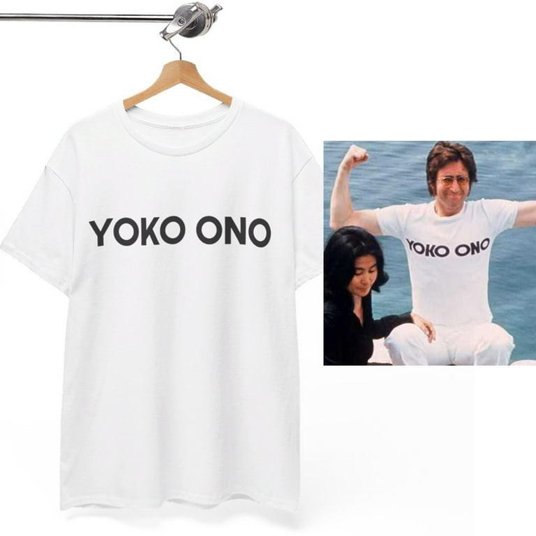 John Lennon T-Shirt Yoko Ono Tee worn by John Lennon Unisex Tee Unisex T-Shirt L