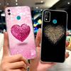 For Honor 9X Lite Case JSN-L21 JSN-L22 Cute Love Heart Painted Cover Soft Silicone Case For Honor 10X Lite DNN-LX9 10XLite Shell