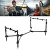Adjustable Fishing Rod Support Tripod Stand Light Weight Metal Frame Detachable Fishing Rod Stand For Outdoor Anglers