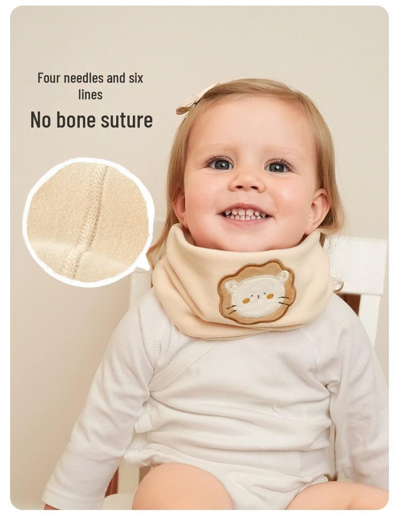 Nidoran Pure Cotton Infant Scarf: Small, Cozy Neck Warmer for Babies, Unisex, Perfect for Autumn & Winter
