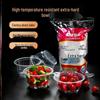 Disposable Thickened Round Plastic Bowls with Lids