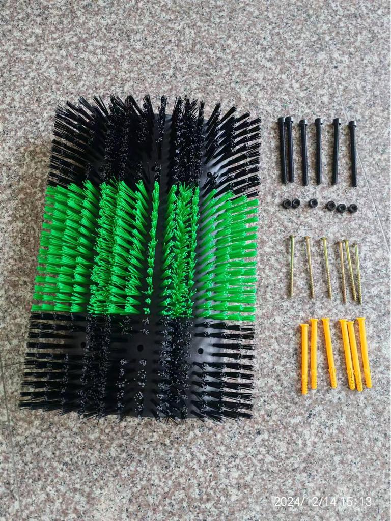 Bardzo Duża Składana Szczotka do Ciała Krowy – Trójsekcyjna Rolka do Masażu i Drapania do Czyszczenia Zwierząt Gospodarskich