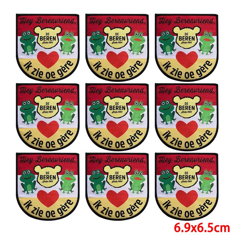 10 Pcs/lot Wholesale Embroidery Patch Iron On Patches For Clothing Patches On Clothes Jackets Decor Applique Sew Supplies