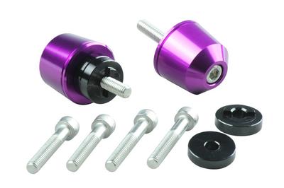 POSH 031176-05 Lenkerenden Vollmaterial Schraubendurchmesser 031176-05 Honda Heidelbeer Lenkerendkappe