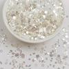 Irregular High-Flash Silver Crystal Sequin Jewelry DIY Accessories