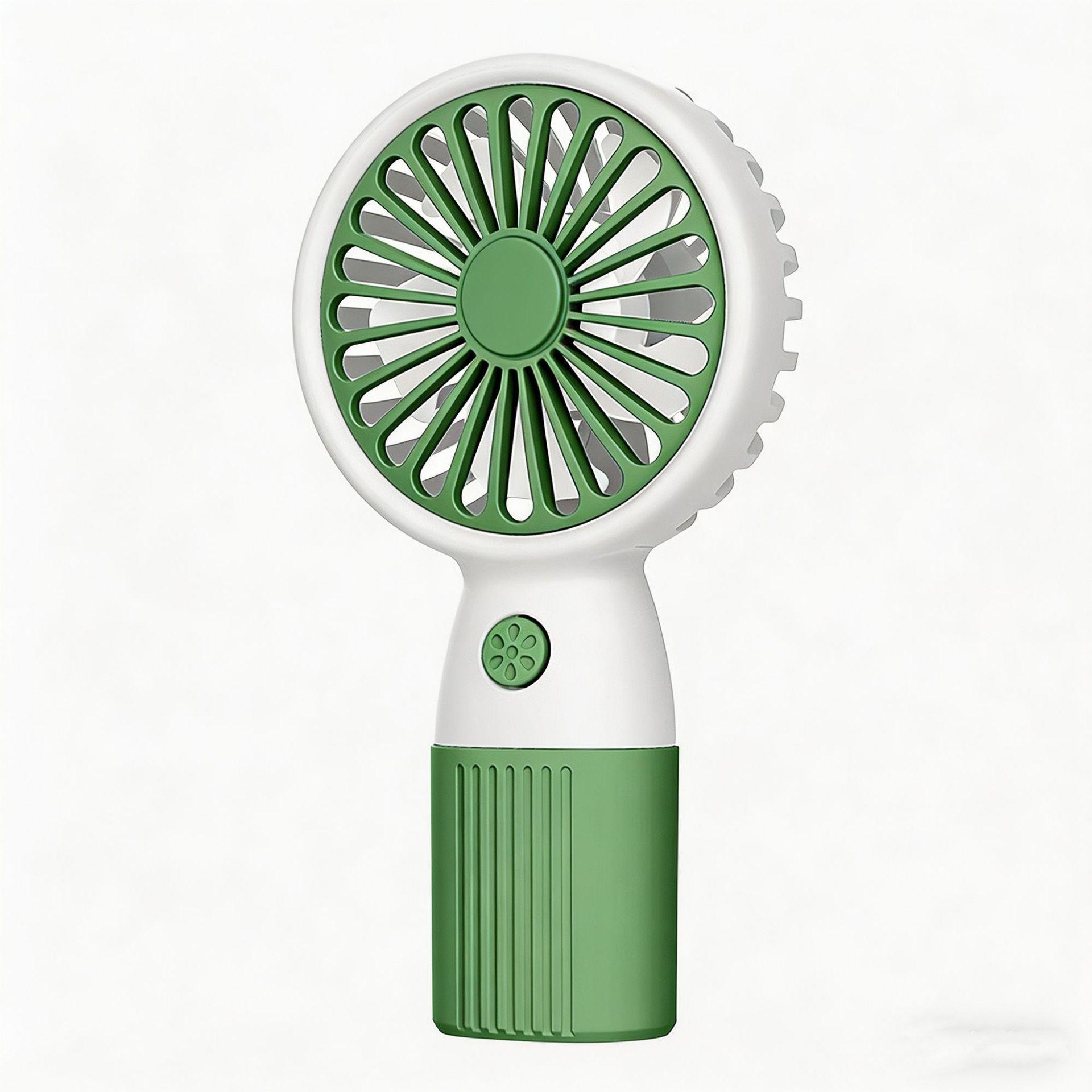 

USB Rechargeable Portable Electric Fan: Handheld, Desktop, Cute, for Student Dorms and Children 7.8MM*3.7MM*14MM зелёный