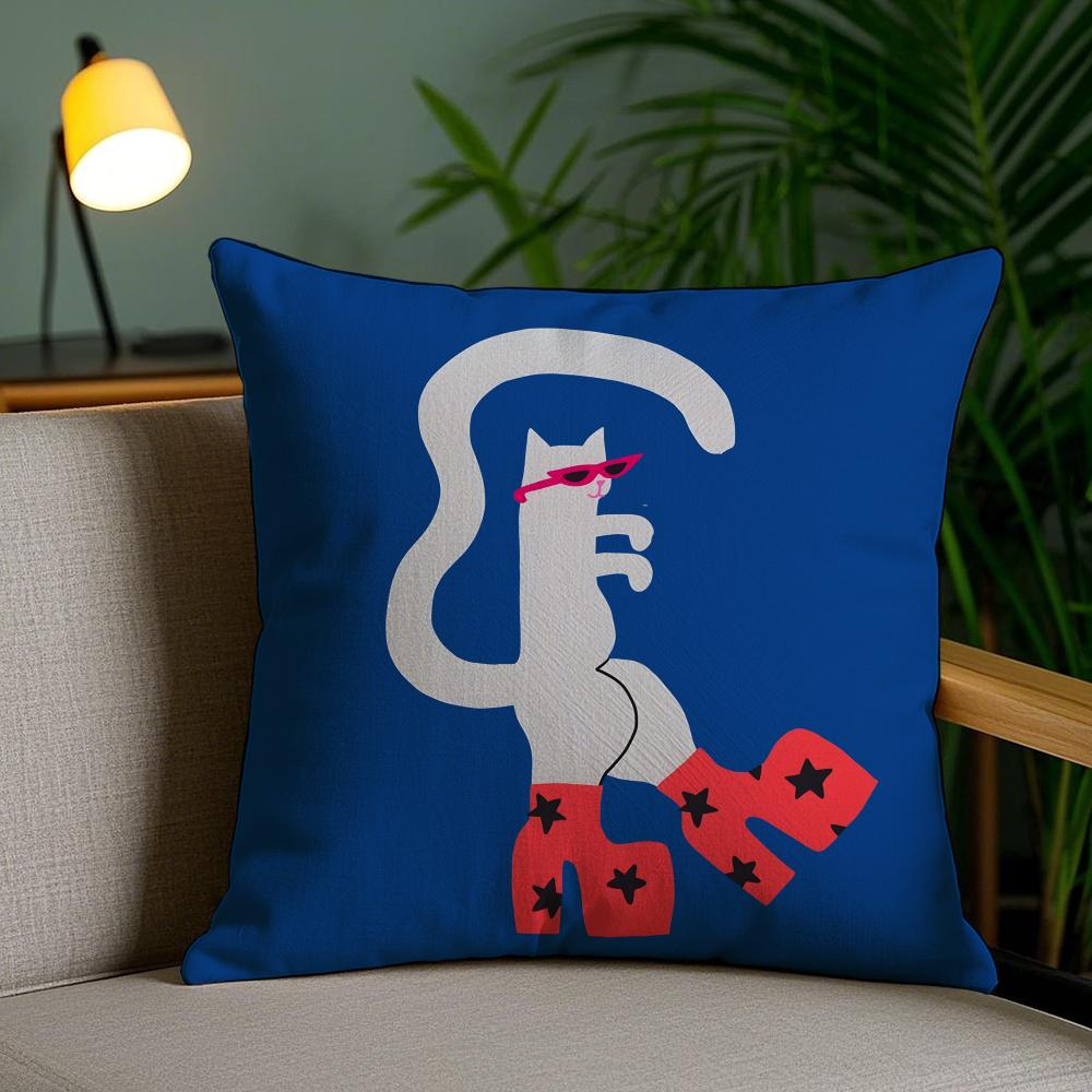 Abstract Animals Cushion Cover Soft Short Plush Double-Sided Printing Home Decor Machine Washable Pillow Case Gift