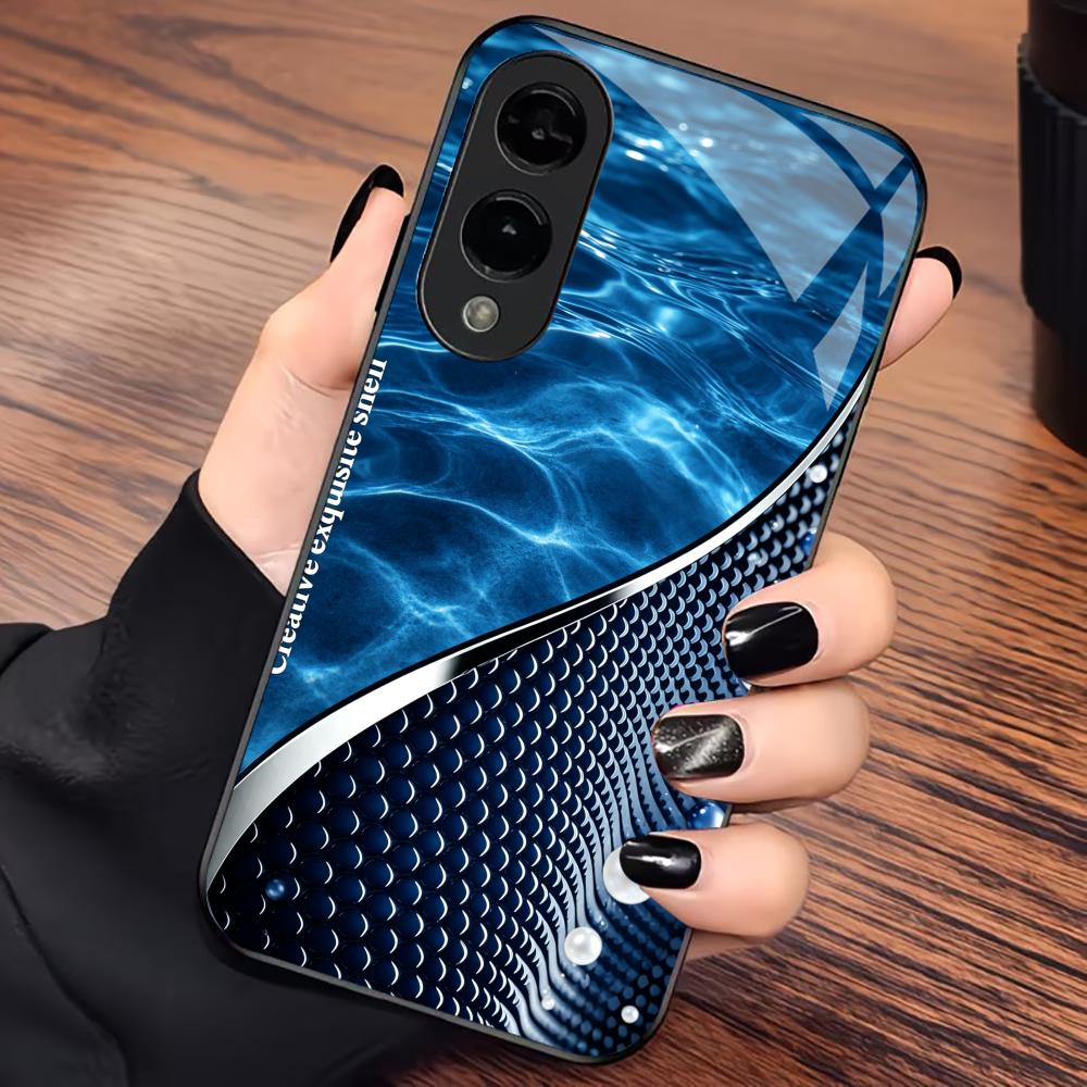 Sleek Blue Ocean Pearl s26 ultra case s25 ultra case phone case glass for Samsung Galaxy S26 S25 S24 S23 S22 FE Ultra Plus