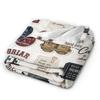 Off Campus Hockey Romance Blanket Flannel Throw Blankets Summer Air Conditioning Portable Soft Warm Bedsprea,