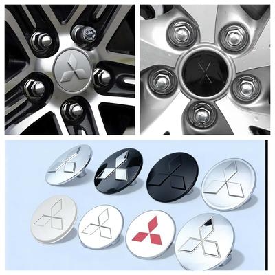 4pcs 58mm 60mm 81mm Car Wheel Center Cap Hub Covers Badge Accessories For Outlander Lancer 10 9 ASX RALLIART Eclipse