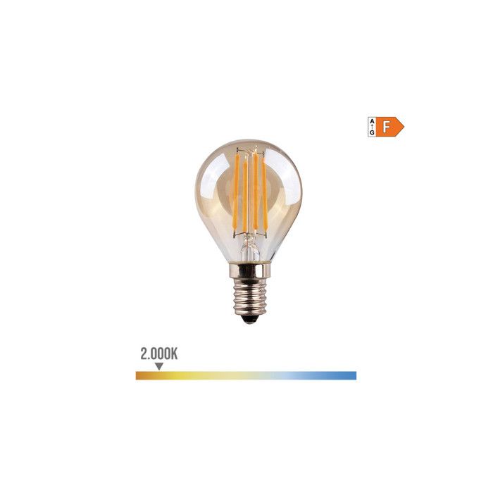 Ampoule Led VINTAGE - EDM - Sphérique 4,5W - E14 - 350lm - 2,000k