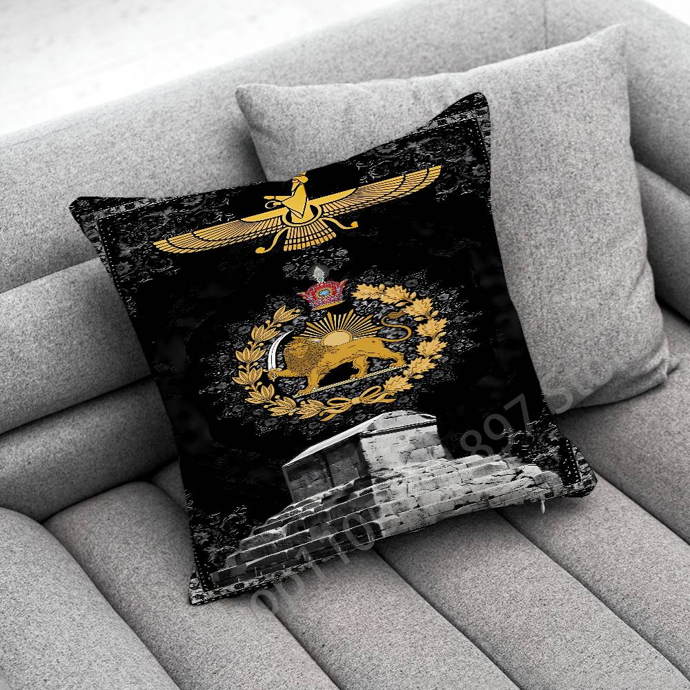 Assyria Assyrian Colossal Lamassu Flag Throw Pillow Case For 55cm 40cm 45*45cm 50cm 30cm Square Office Cushion Cover