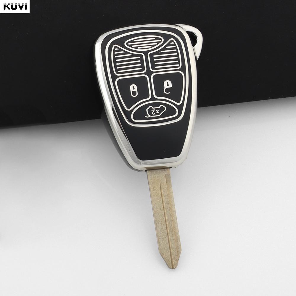 For Chrysler 300 Pt Dodge Jcuv Caliber Nitro Caliber Pacifica Jeep Wrangler Compass Patriot Liberty Tpu Car Key Case Cover Fob