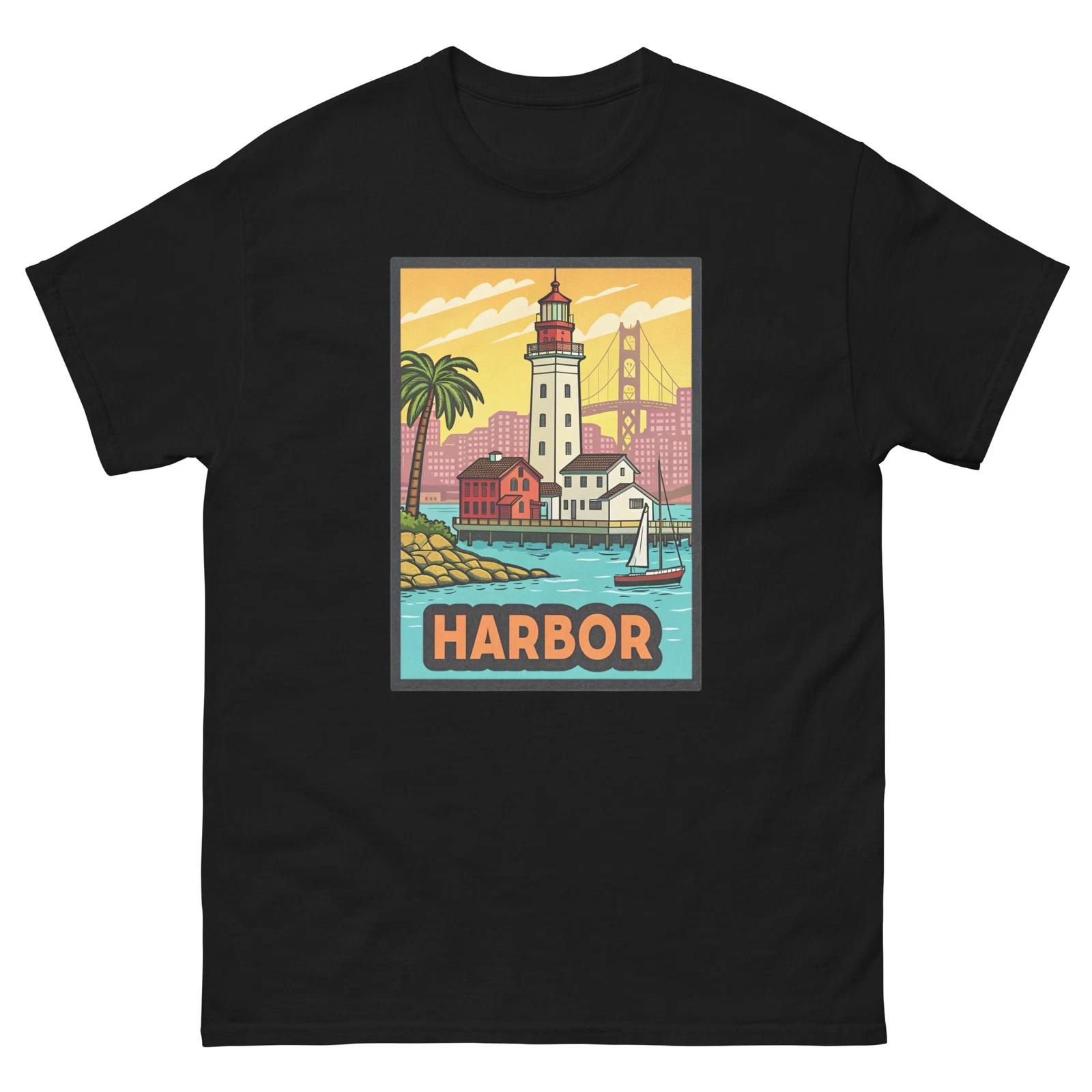 

Harbor Geographical Landscape Location Scenery T-Shirt XL