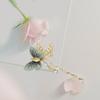 Sparkling Rhinestones Butterfly Tassels Brooch Animal Theme Lapel Badge Handmade Party Wear Decoration For Adults
