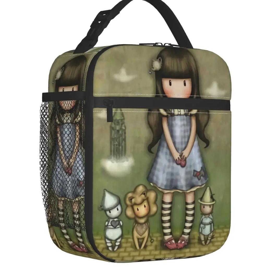 Gorjuss Puppe Wiederverwendbare Lunchbox Wasserdicht Anime Mädchen Thermokühltasche Essen Isoliert Lunchtasche Schule Kinder Schüler