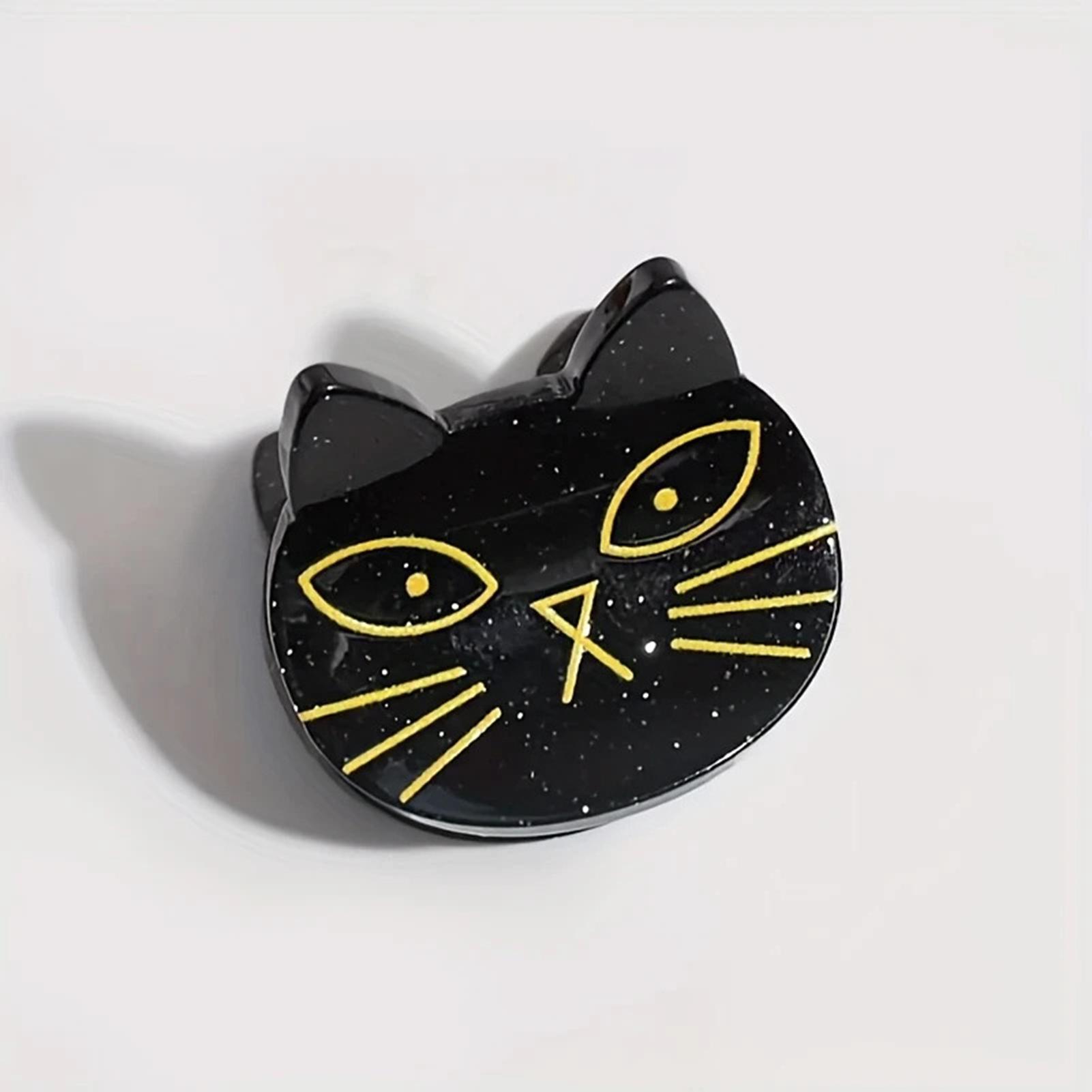 

1Pc Mini Halloween Hair Claw Clips Cute Pumpkin/Spider/Black Cat/Ghost Snap Clips Bangs Holder Clips for Kids Women Girls
