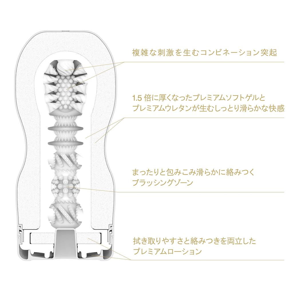 TENGA New Premium Tenga 3 types set Standard Soft Hard Black Blue, White,