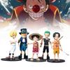 One Piece 5pcs Role Pvc Toy Model Desktop Decoration Children Christmas Gift