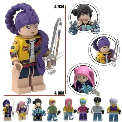 New  KPop Demon Hunters Building Blocks Rumi Assembly Model Doll  Perfect for Kids Combines Fun of Building and KPop Charm