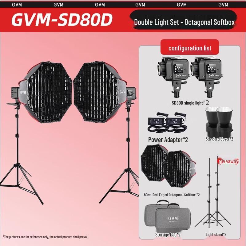 GVM 300W Bi-Color LED Studio Fill Light