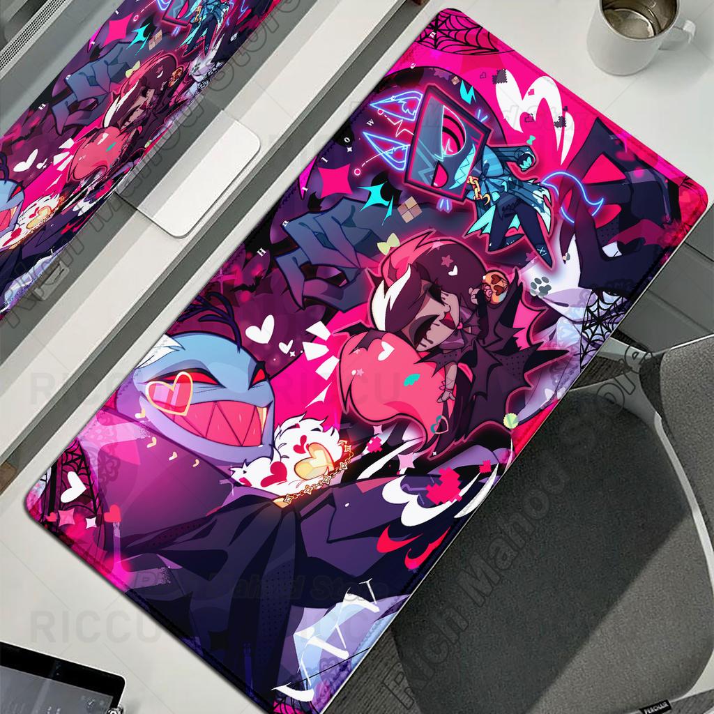 Podkładka pod mysz Anime Hazbin Hotel Podkładka pod mysz Antypoślizgowa Guma Duża Podkładka na biurko Akcesoria komputerowe Podkładka pod klawiaturę Gracz PC XXL Mata do gry Dywan