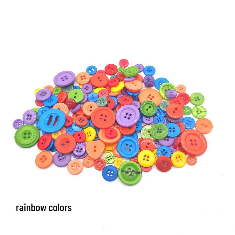 

Детский набор для рисования цветными пуговицами - 660 штук для поделок в детском саду