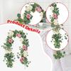Artificial Flower Dressing Flower Garland Plastic Lifelike Garland Hanging Plants Handmade Flexible Artificial Flowers Vine