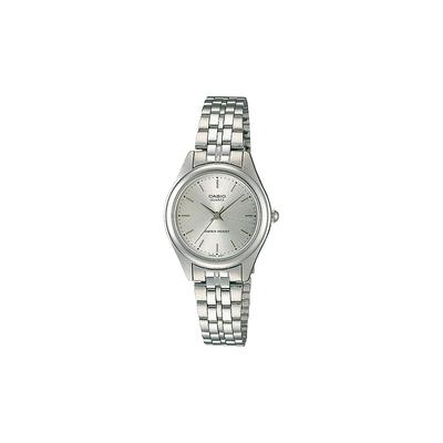 STANDARD Series ENTICER Series Business Quartz Movement Stainless Steel Strap Japanese and Korean Watch Women's Watch Silver Dial LTP-1129A-7A