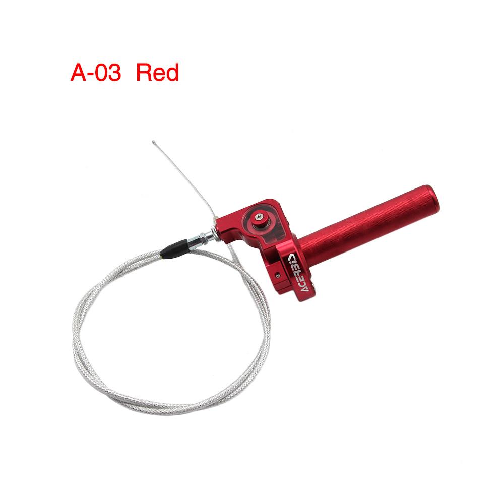 ZSDTRP 7/8'' CNC Aluminum Twist Throttle Handle Grip + Cable Replacement For Dirt Bike Quad ATV Pit 50cc 125cc 150cc 250cc