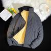 Winter New Men's Lamb Fleece Thickened Jacket Cotton-padded Warm Fleece Middle-aged Fleece Jacket Mountaineering Suit Feathers