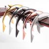Shark Capo Zinc Alloy Tone Clip Elastic Soft for Acoustic Guitar Ukulele Mandolin Banjo Gold
